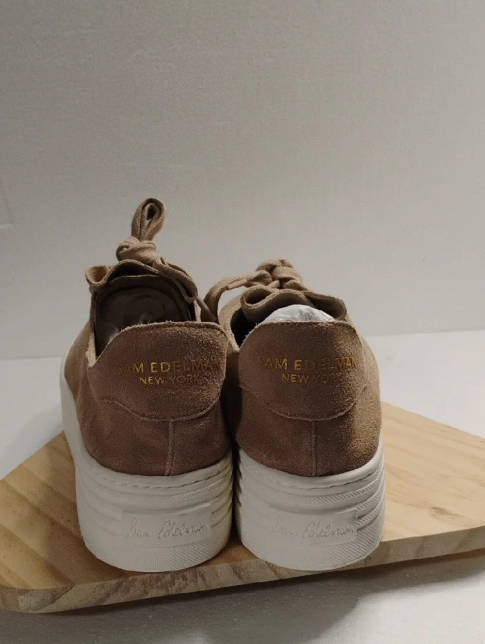 Sam Edelman Women's Suede Sneakers in Beige